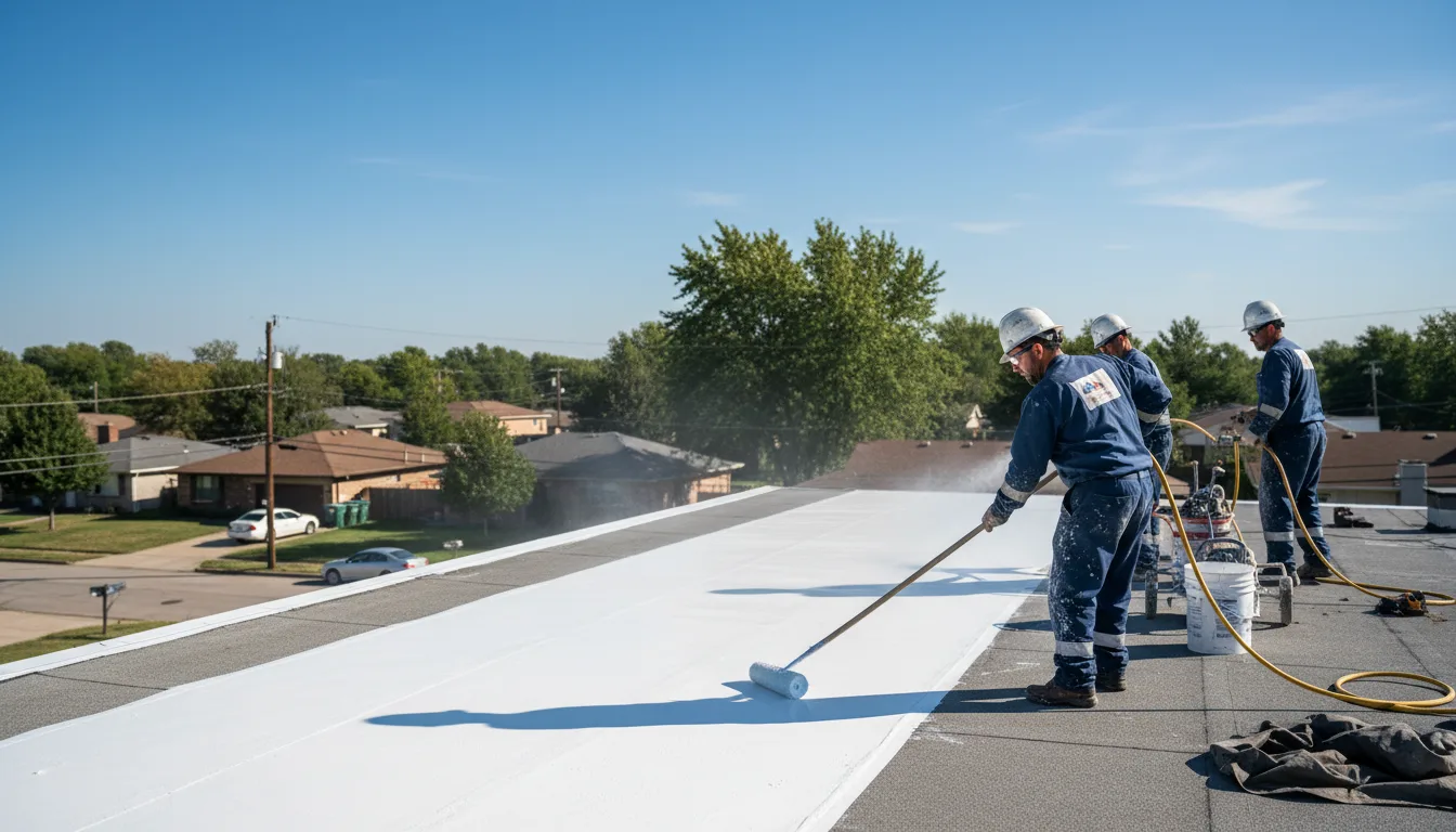 Commercial roof coating in Hope, KS near me